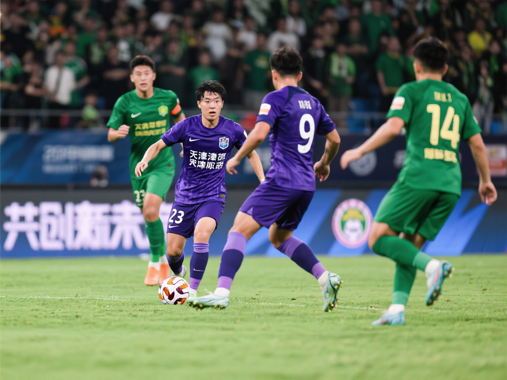 津门虎主场激战北京国安鏖战成平 在足球的世界里,每一场比赛都充满了期待、